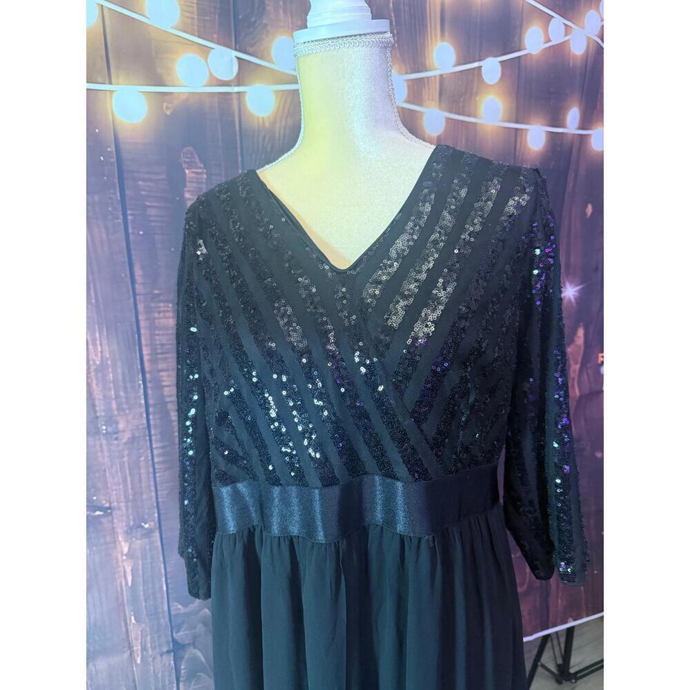 NWT Talisea Long Sequin Gown - Picture 4 of 6